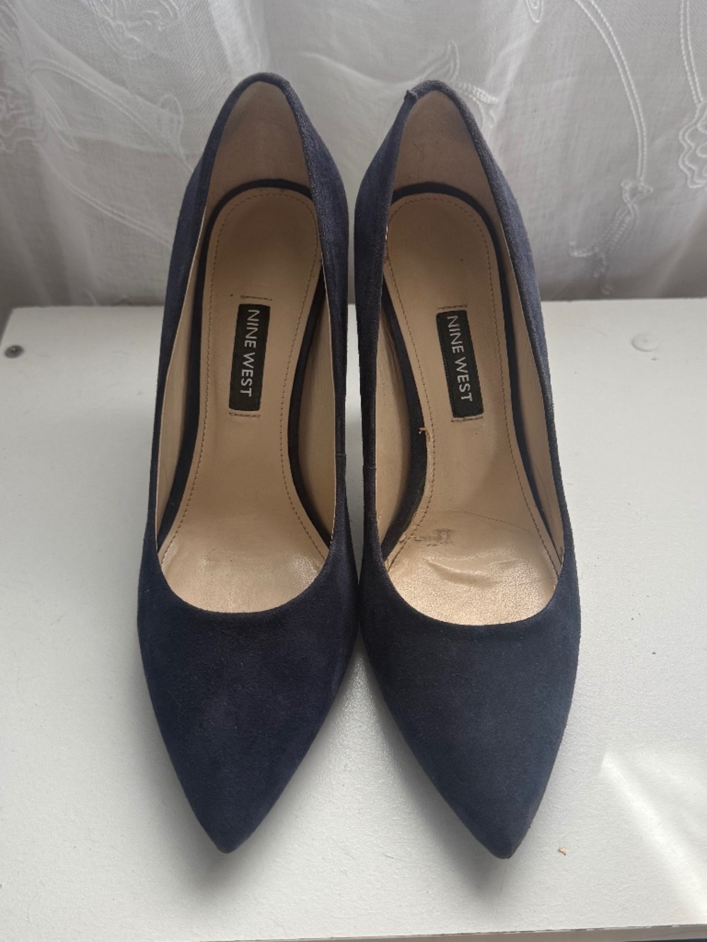 Navy Pointed Toe Pump